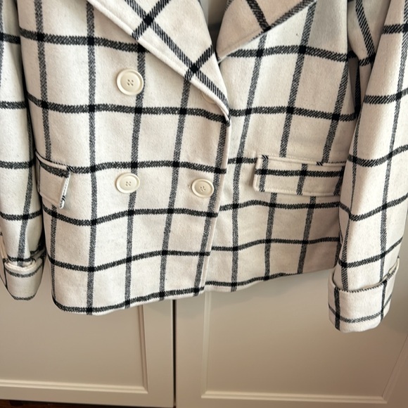 Larry Levine Coat blazer. Black/white. Size L. - Picture 3 of 5
